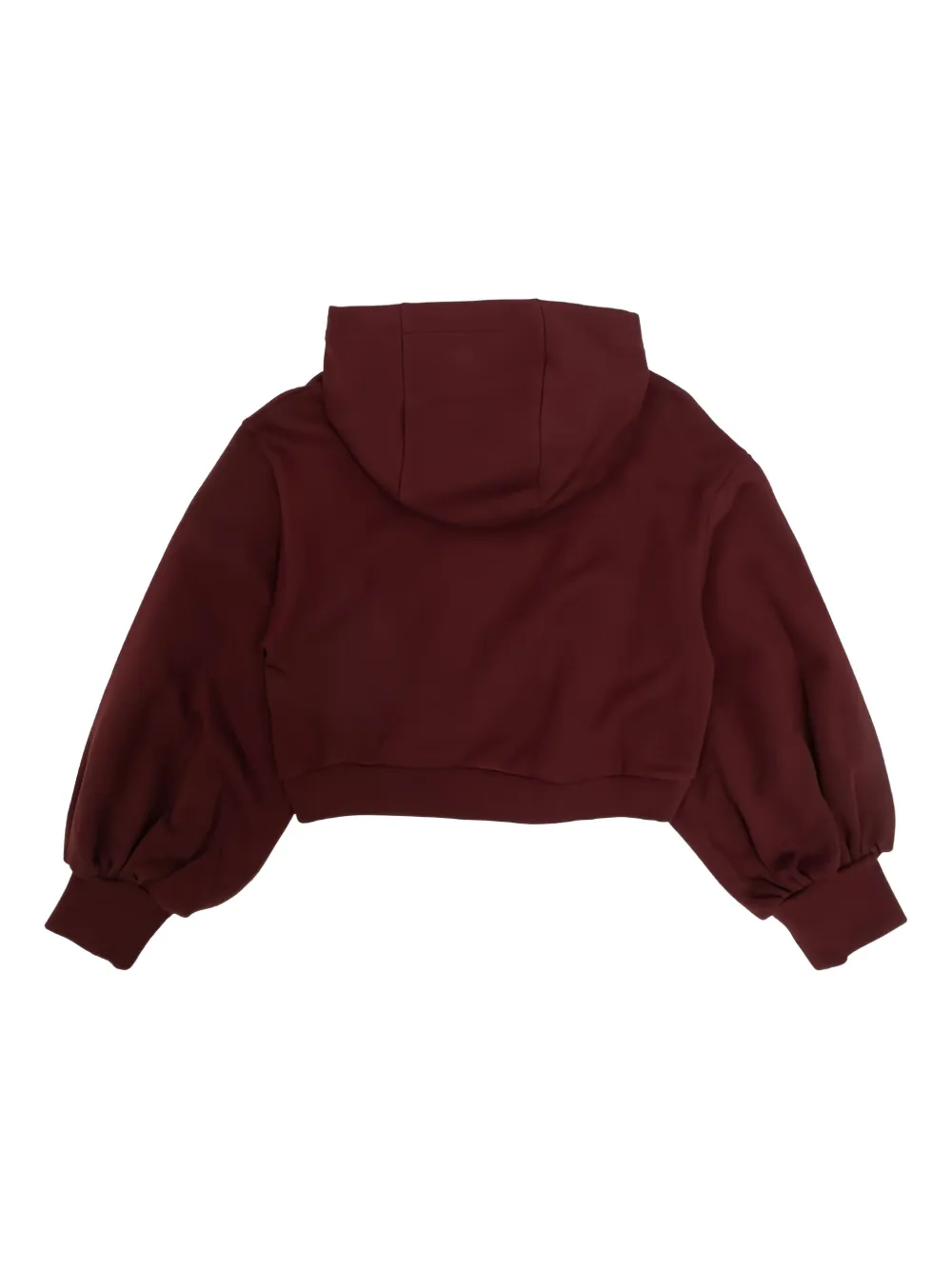 Fendi Kids Hoodie met lange mouwen en logo Rood
