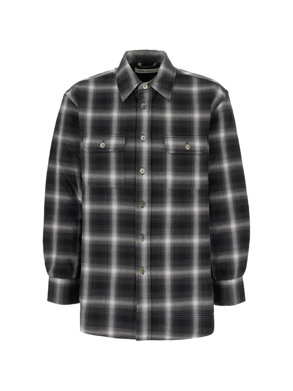 OUR LEGACY Padded Moss shirt Zwart