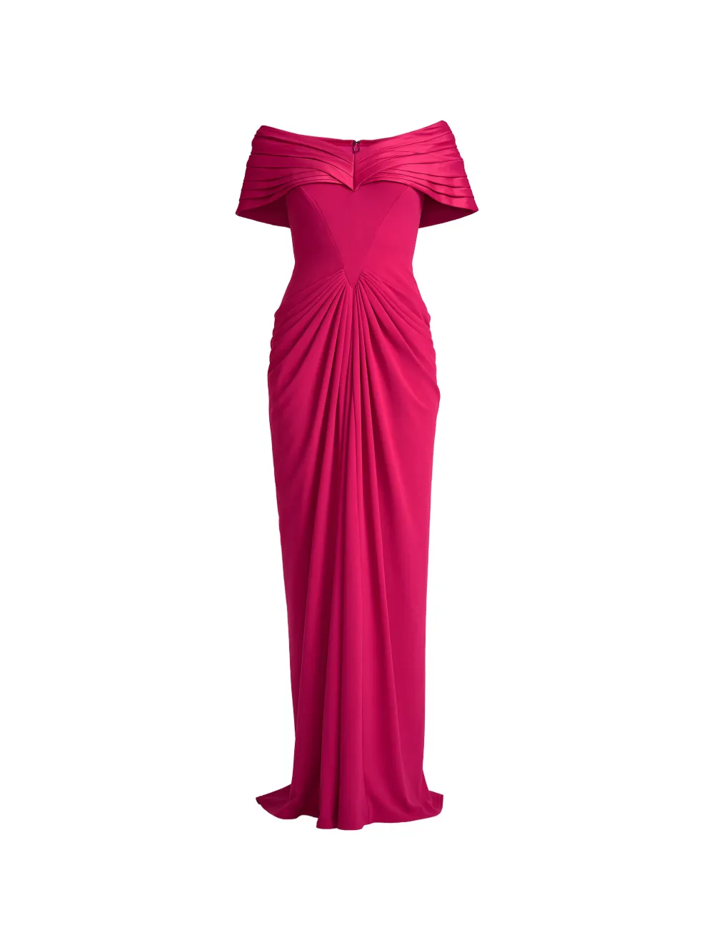 Tadashi Shoji Abito lungo con scollo a V - Rosa
