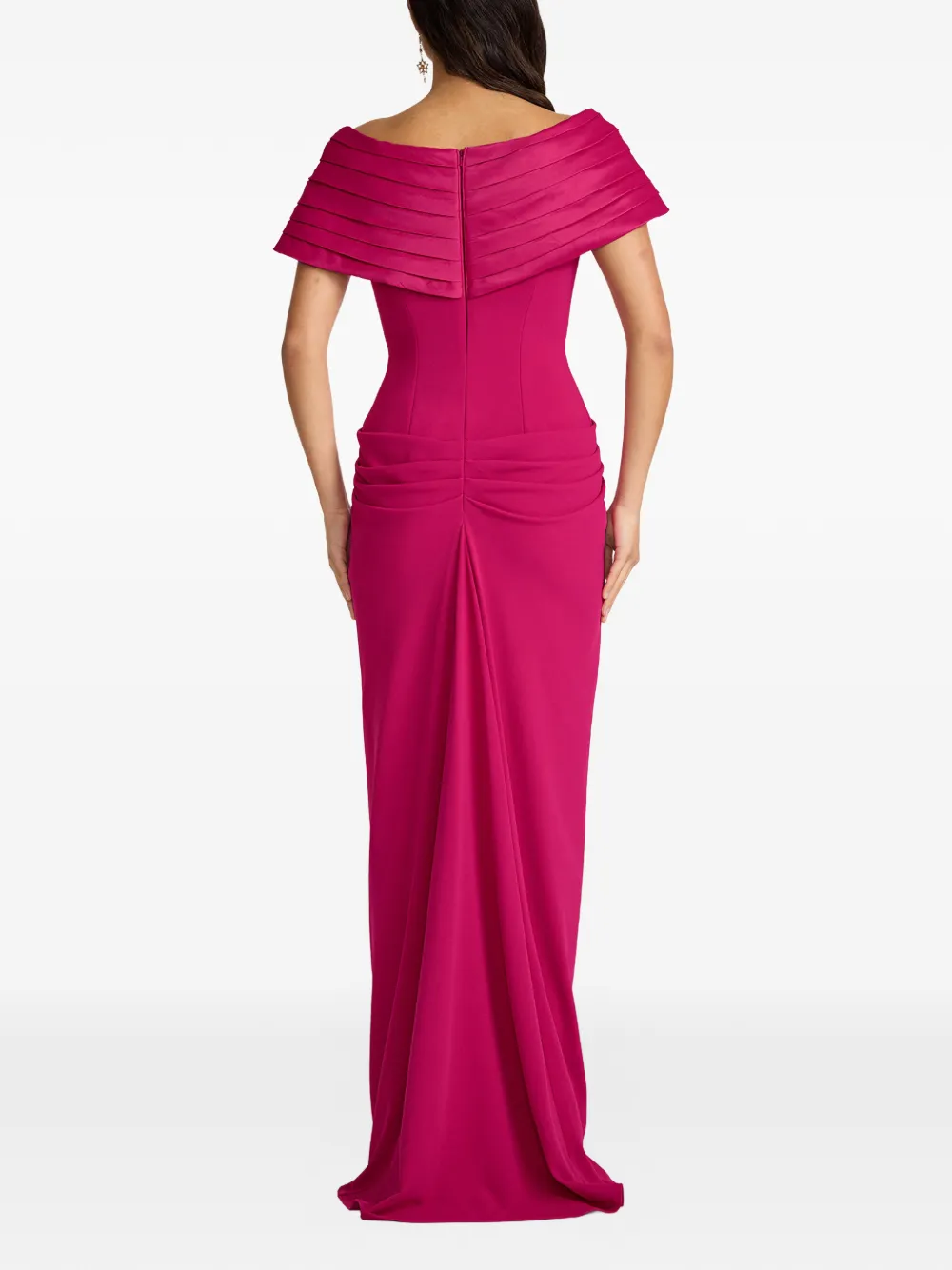 Tadashi Shoji Geplooide maxi-jurk Roze