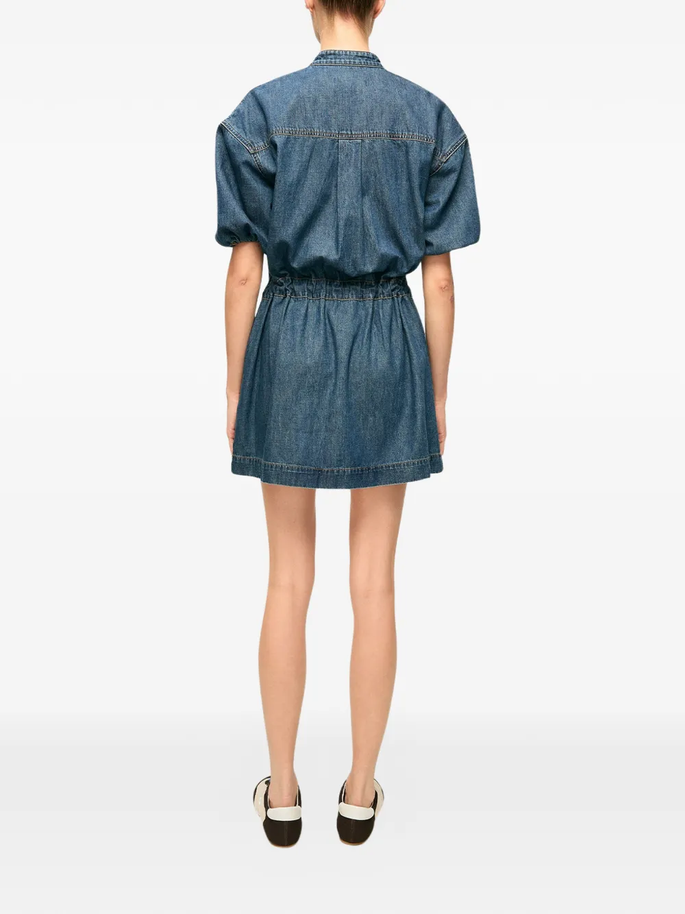  Veronica Beard Zip Pocket Denim Mini Dress - Blue 