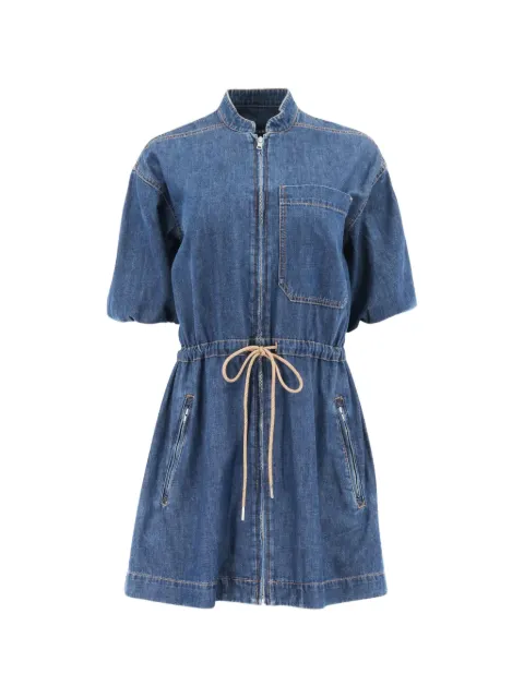 Veronica Beard zip pocket denim mini dress