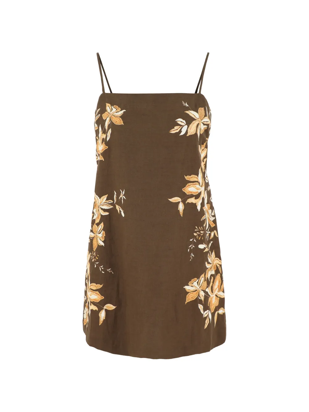 Hemant And Nandita Bota floral mini dress - Marrone