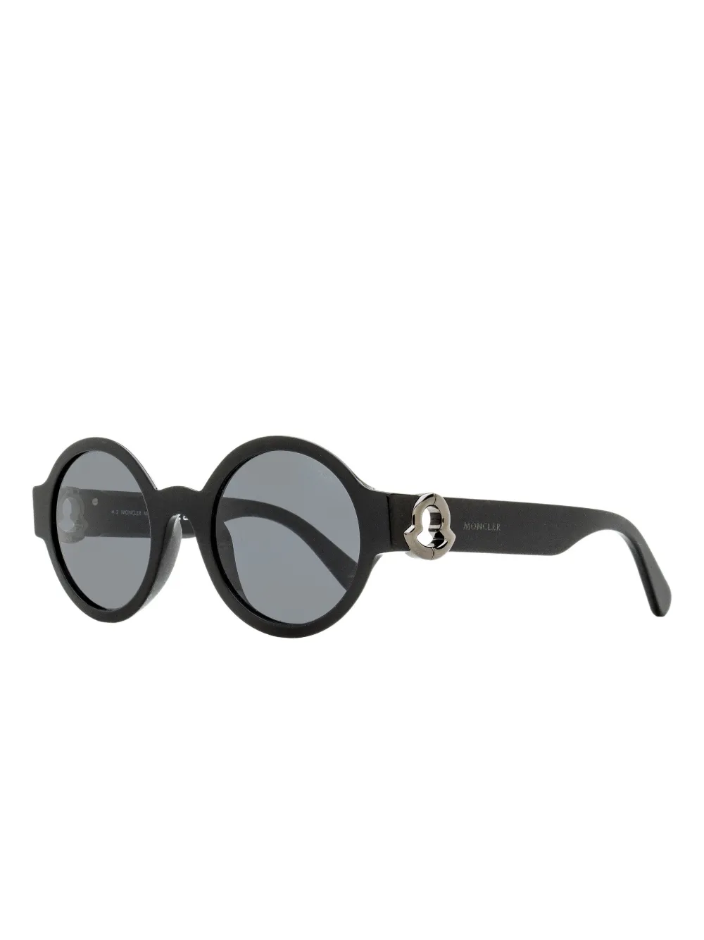 Moncler Eyewear logo round sunglasses - Zwart