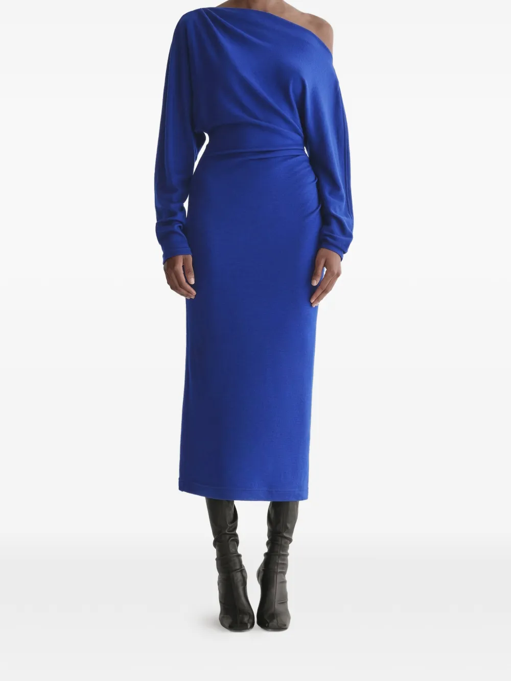  A.l.c. Sonya One-shoulder Midi Dress - Blue 