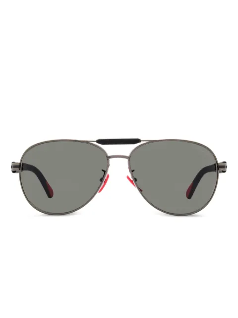 Moncler Eyewear rubber effect pilot sunglasses