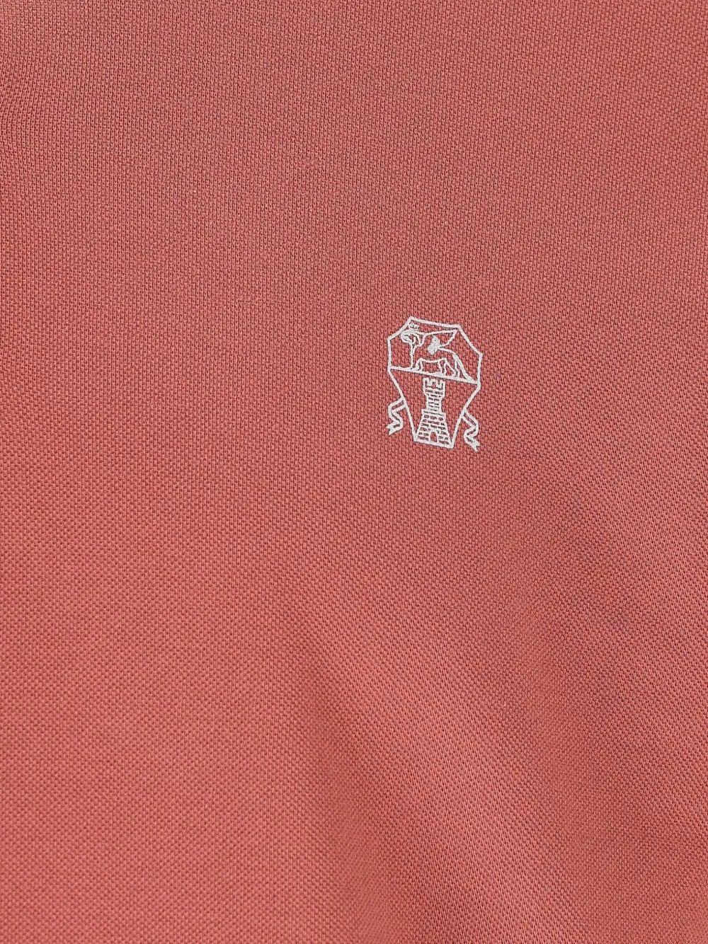 Brunello Cucinelli Poloshirt met logo Bruin