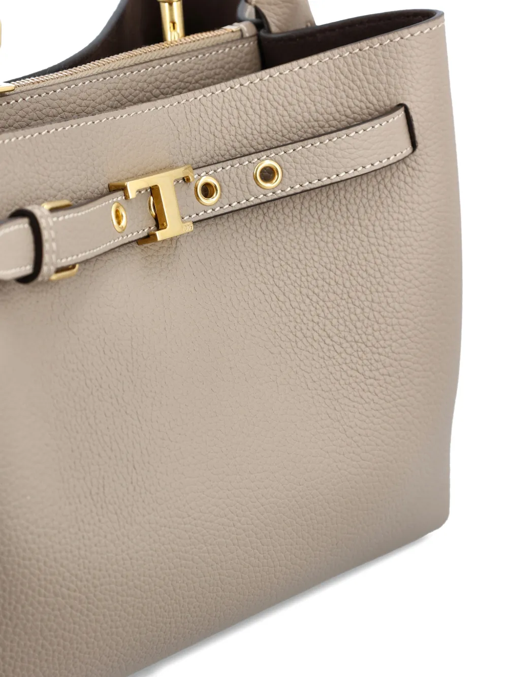 Tod's Mini-shopper met gespdetail Beige