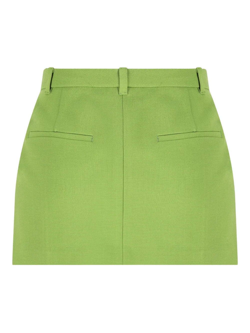 Miu Miu logo-detail mini skirt - Groen