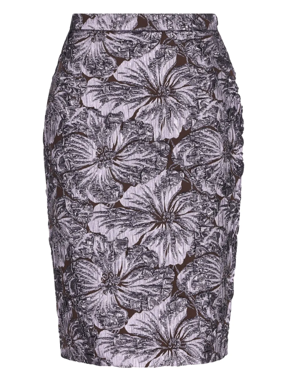 Gucci floral midi skirt - Violett