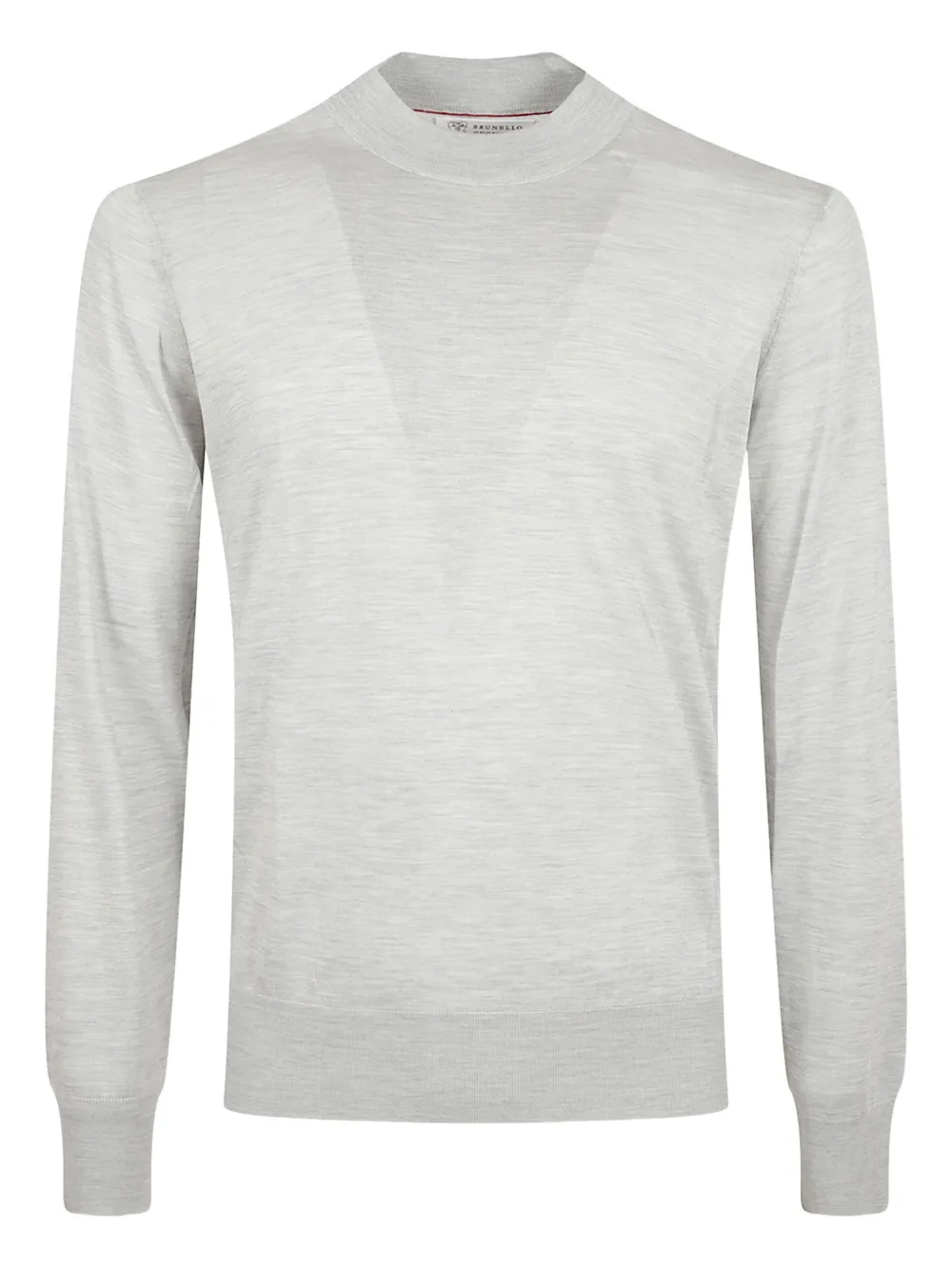 Brunello Cucinelli crew-neck long-sleeve sweater - Grau