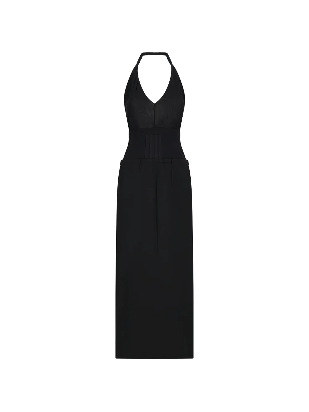 The Attico halterneck tulle dress - Nero