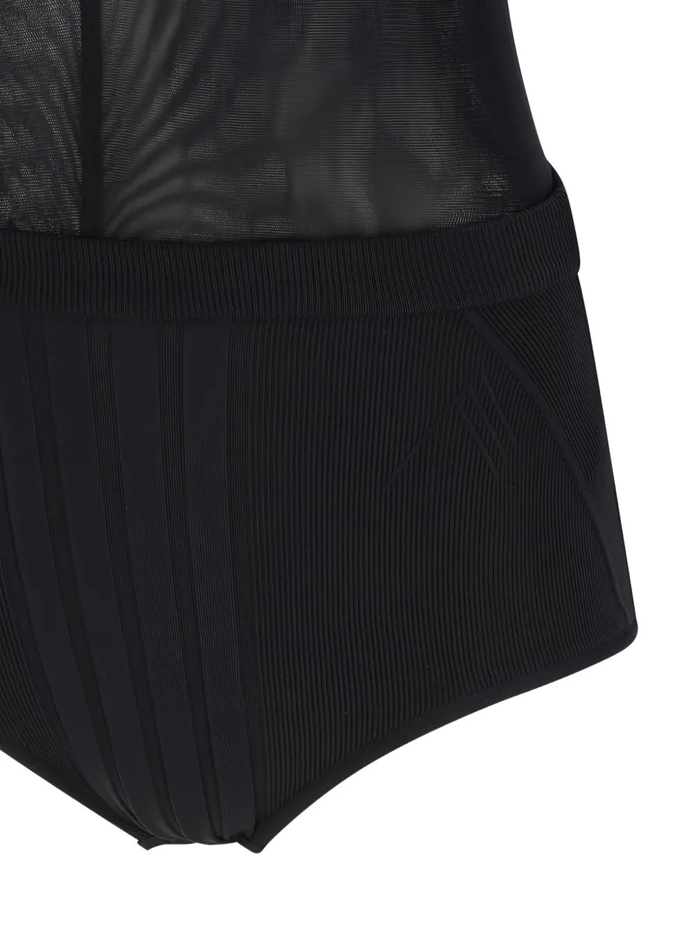 The Attico Tulen body met halternek Zwart