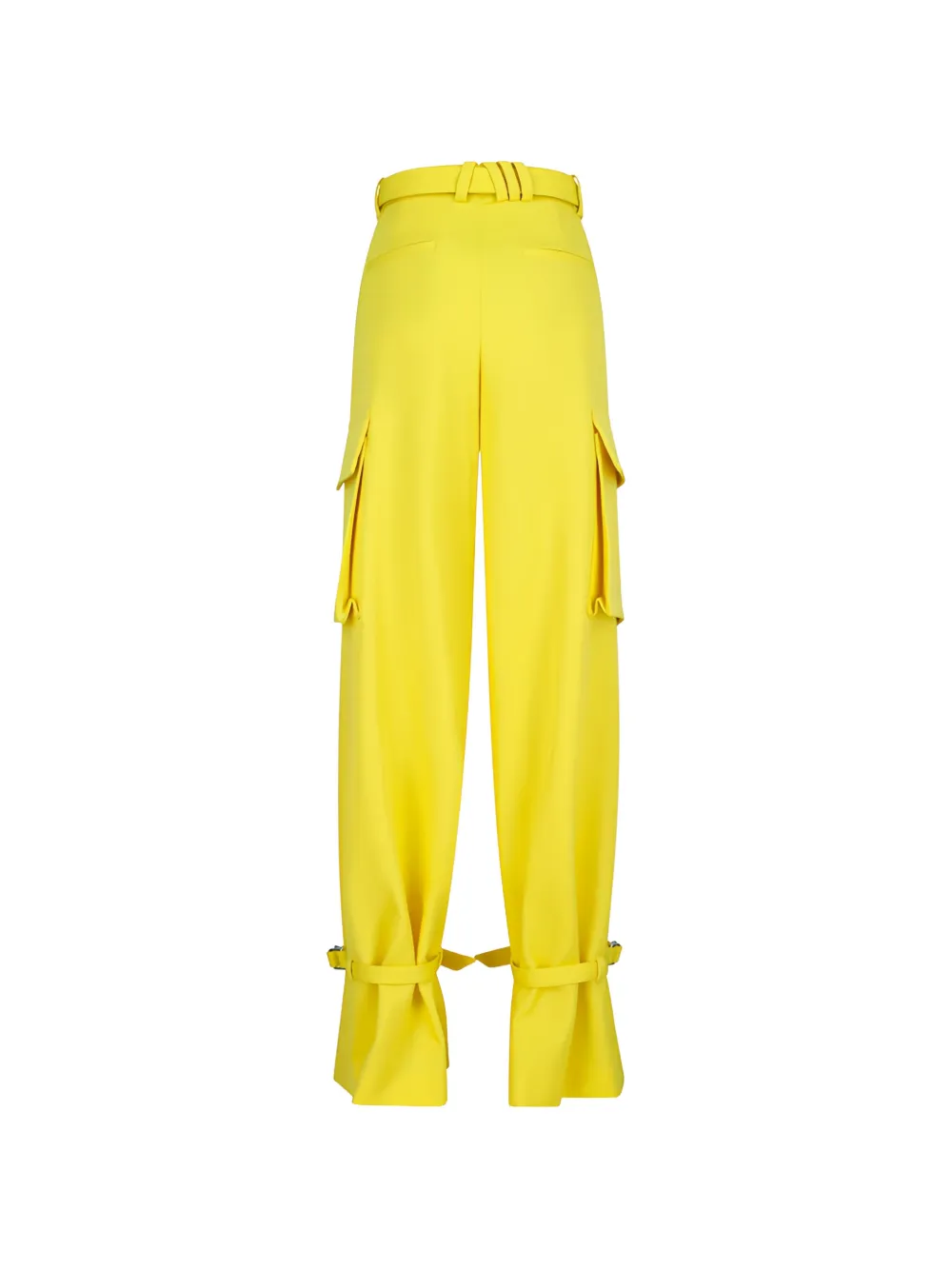 The Attico belted cargo trousers - Geel