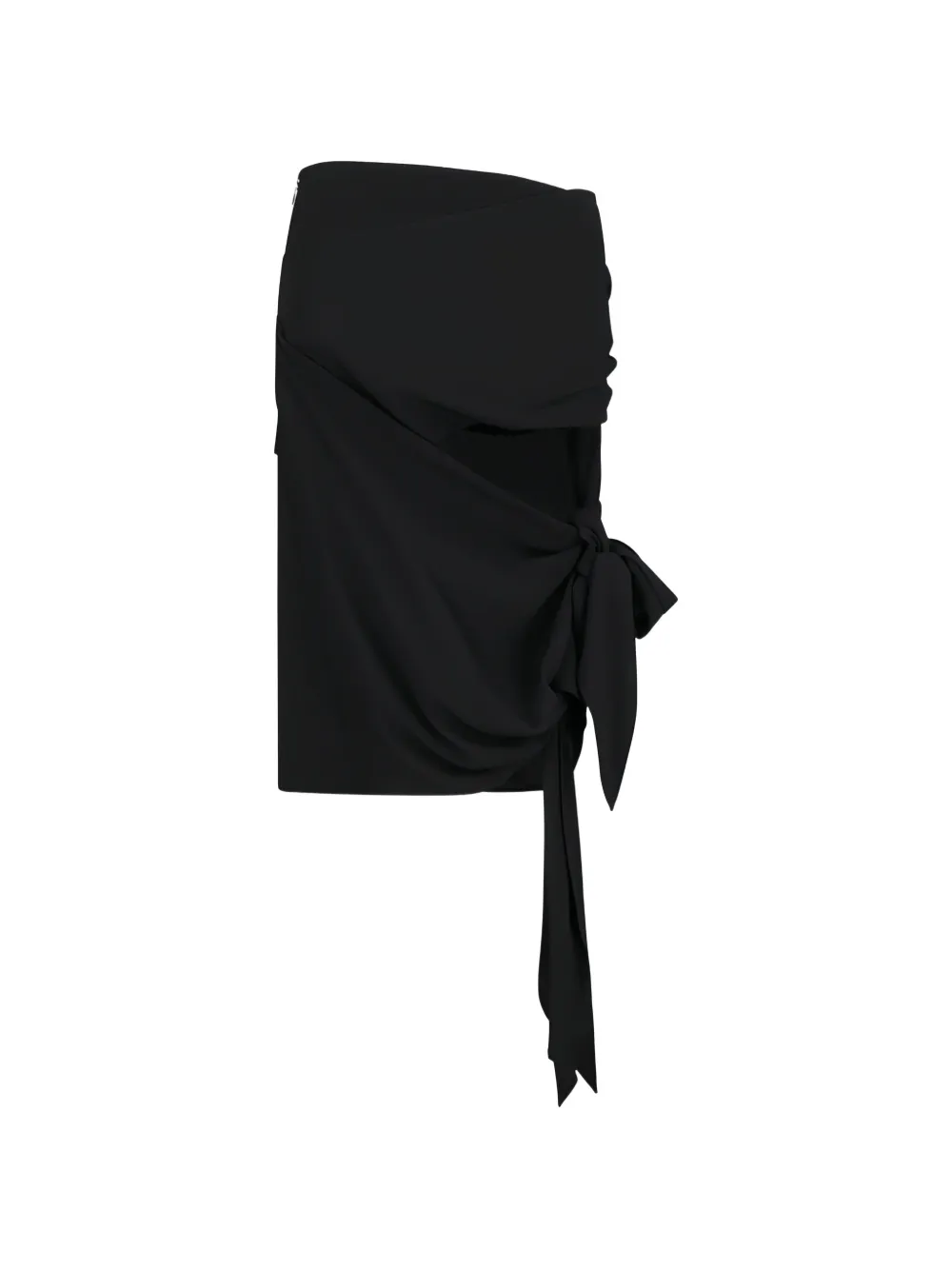 The Attico cut-out tied skirt - Zwart