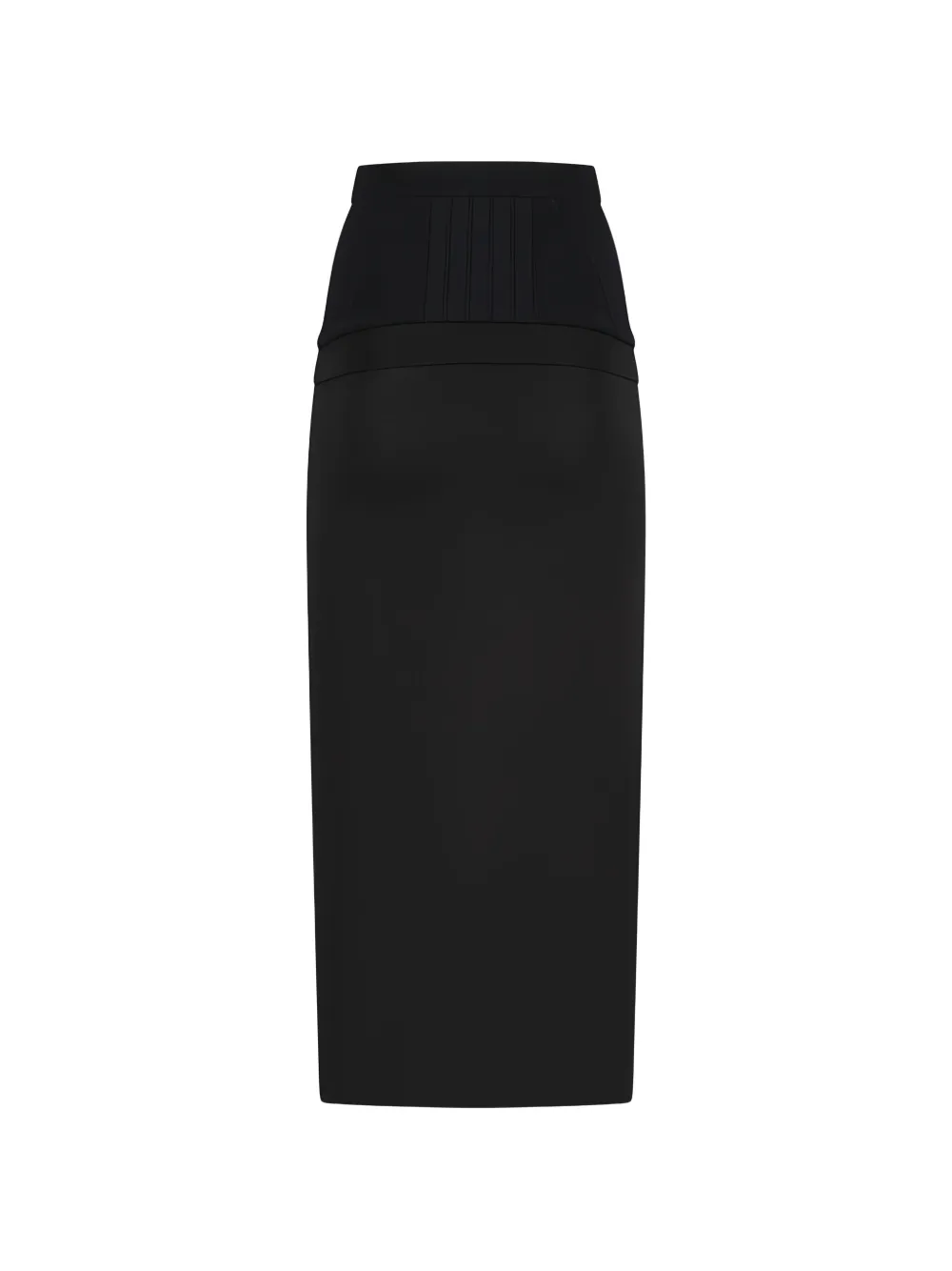 The Attico ribbed pencil skirt - Zwart