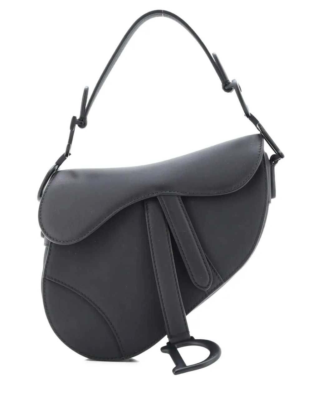 Christian Dior Pre-Owned Ultra Matte Saddle Handbag Leather Mini shoulder bag - Nero
