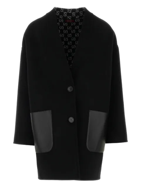 Gucci reversible panelled coat