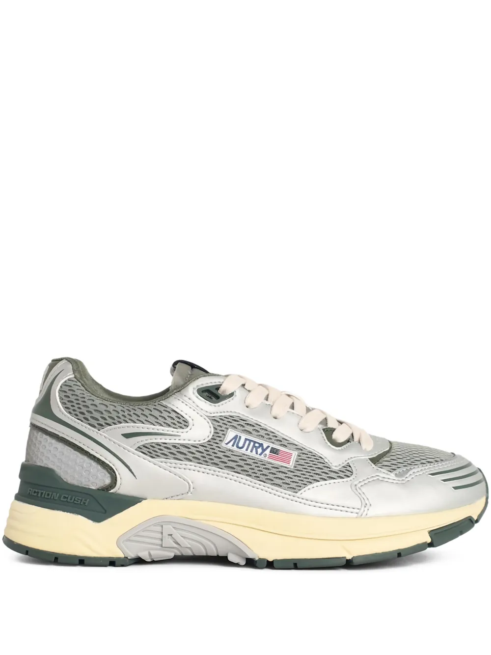 Autry Hyperway micro-hole low sneakers - Argento