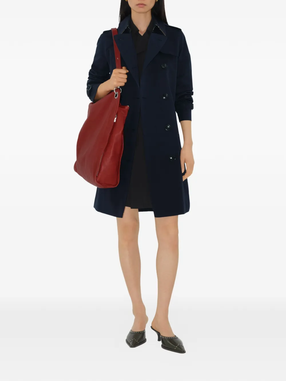 Burberry Kensington Heritage trenchcoat Blauw