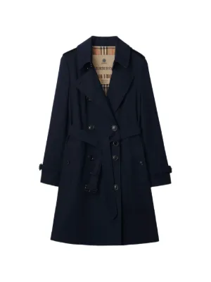 Burberry Belted Trench Coat | Black | FARFETCH