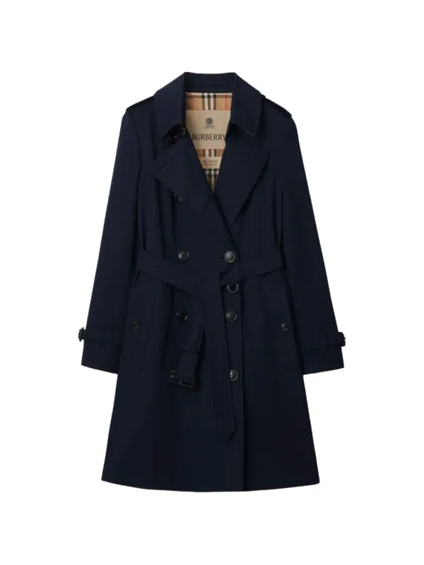 Burberry Mid-length Chelsea Heritage Trench Coat in Blue