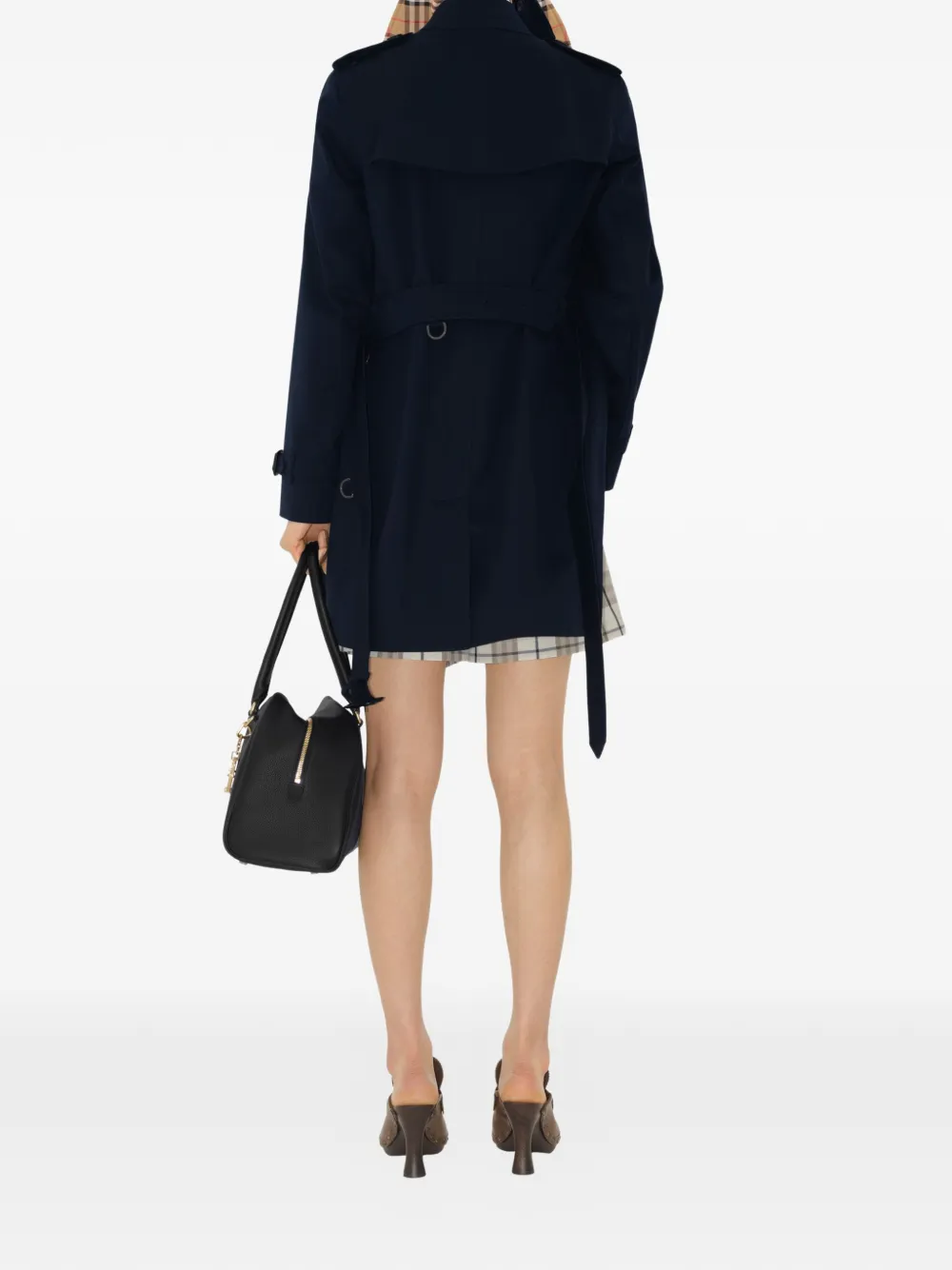 Burberry Kensingston Heritage korte trenchcoat Blauw