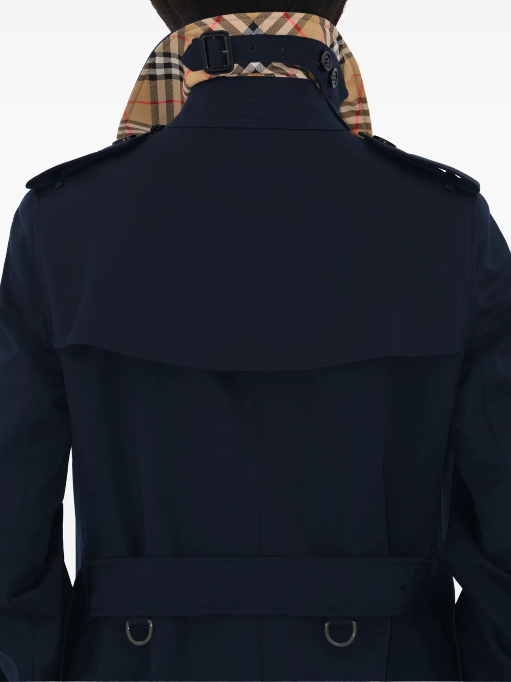Burberry Kensingston Heritage korte trenchcoat Blauw