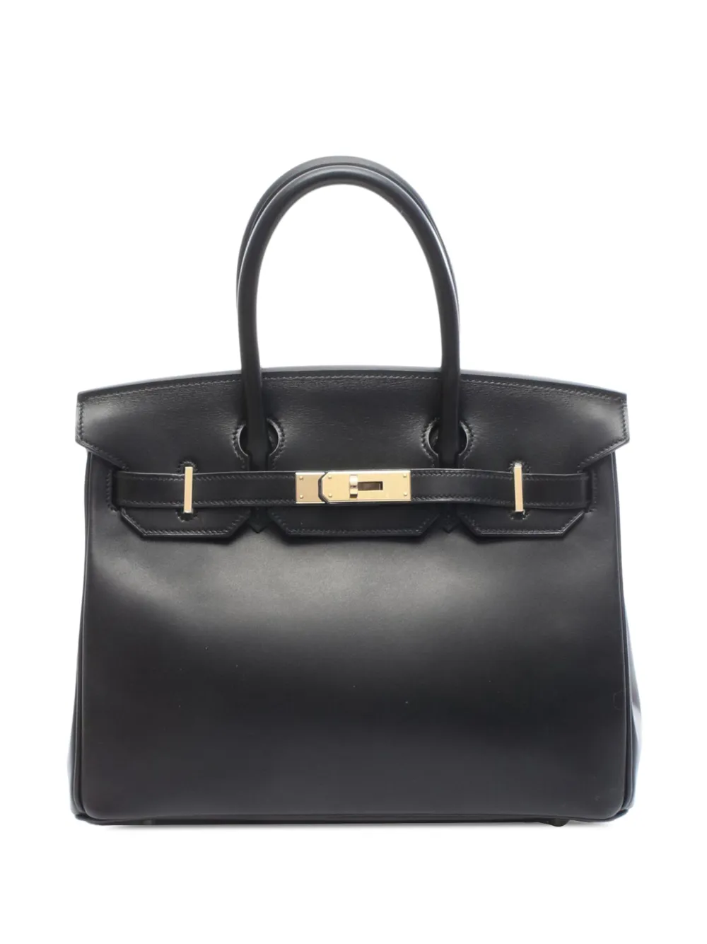 Hermès Pre-Owned 2020 Veau Tadelakt Birkin Sellier 30 handbag - Nero