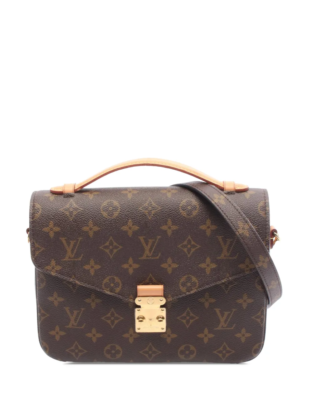 Louis Vuitton Pre-Owned 2021-2025 Monogram Pochette Metis satchel - Braun