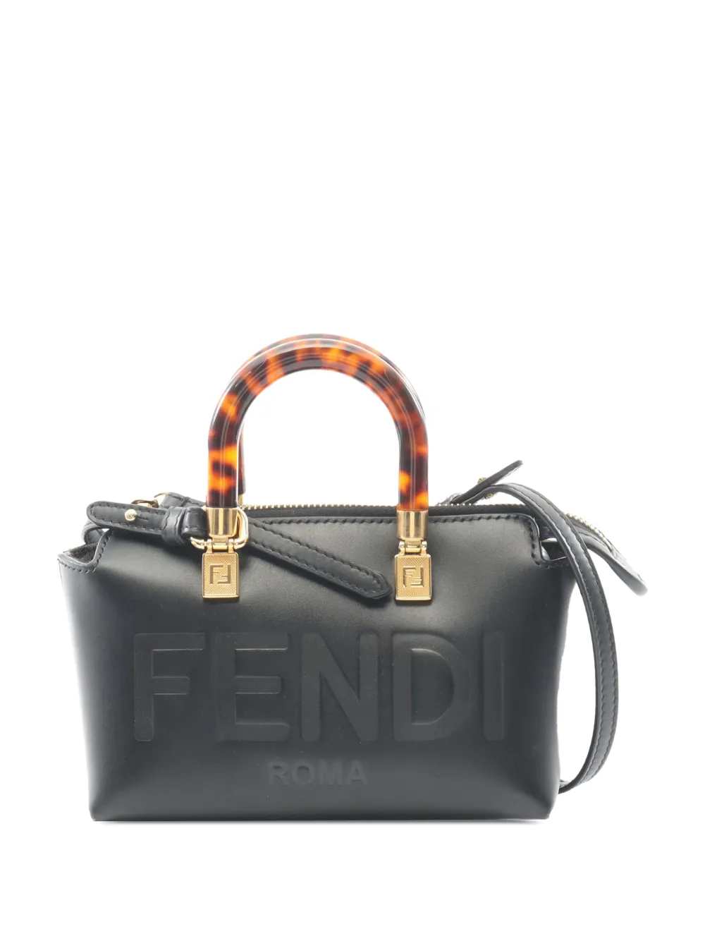 Fendi Pre-Owned 2010-2025 Mini Leather By The Way Satchel handbag - Nero
