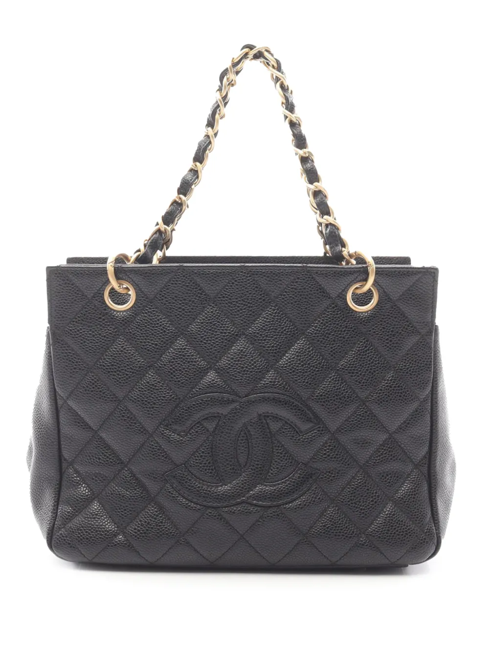 CHANEL Pre-Owned 2000-2002 Caviar Petit Timeless tote bag - Nero