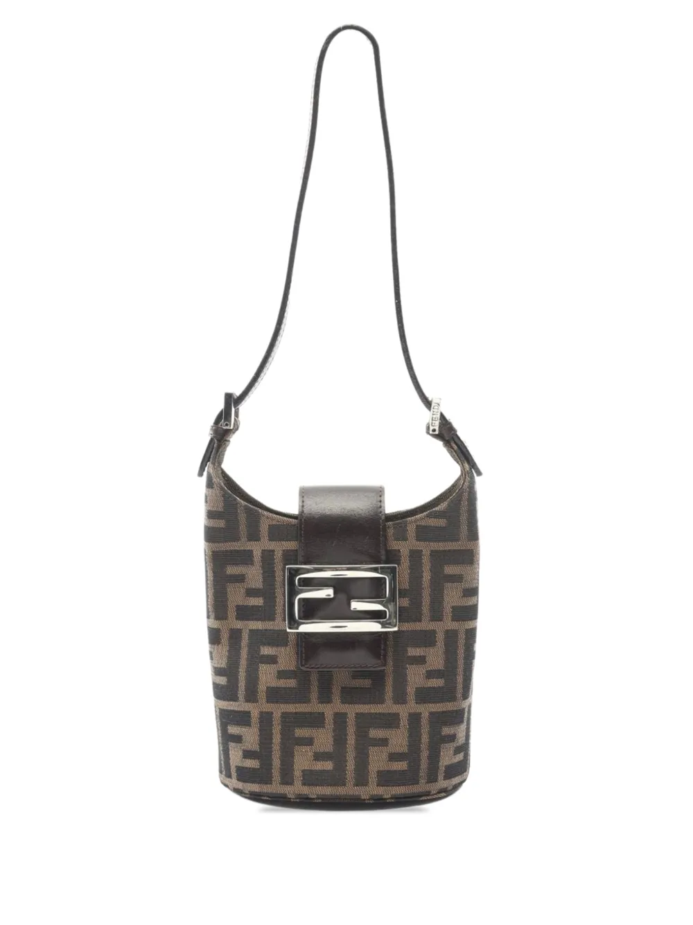 Fendi Pre-Owned 2000-2010 Mini Zucca Canvas shoulder bag - Marrone