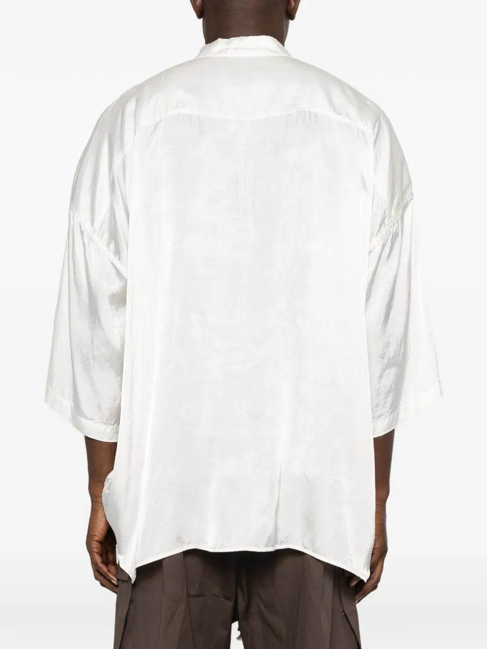 Rick Owens overhemd met korte mouwen Wit