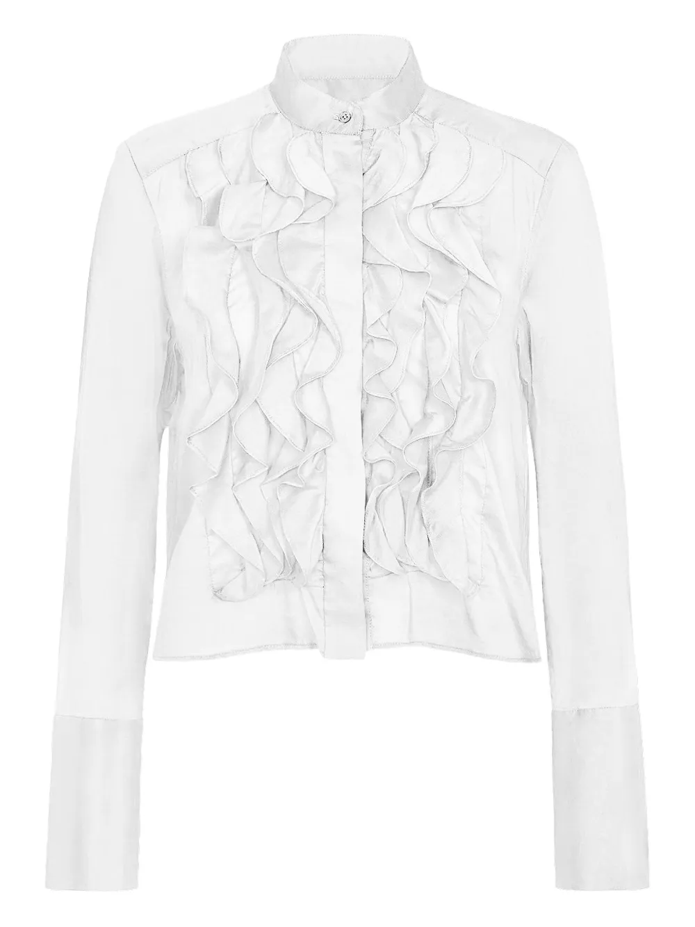 TWP ruffled patti blouse - White