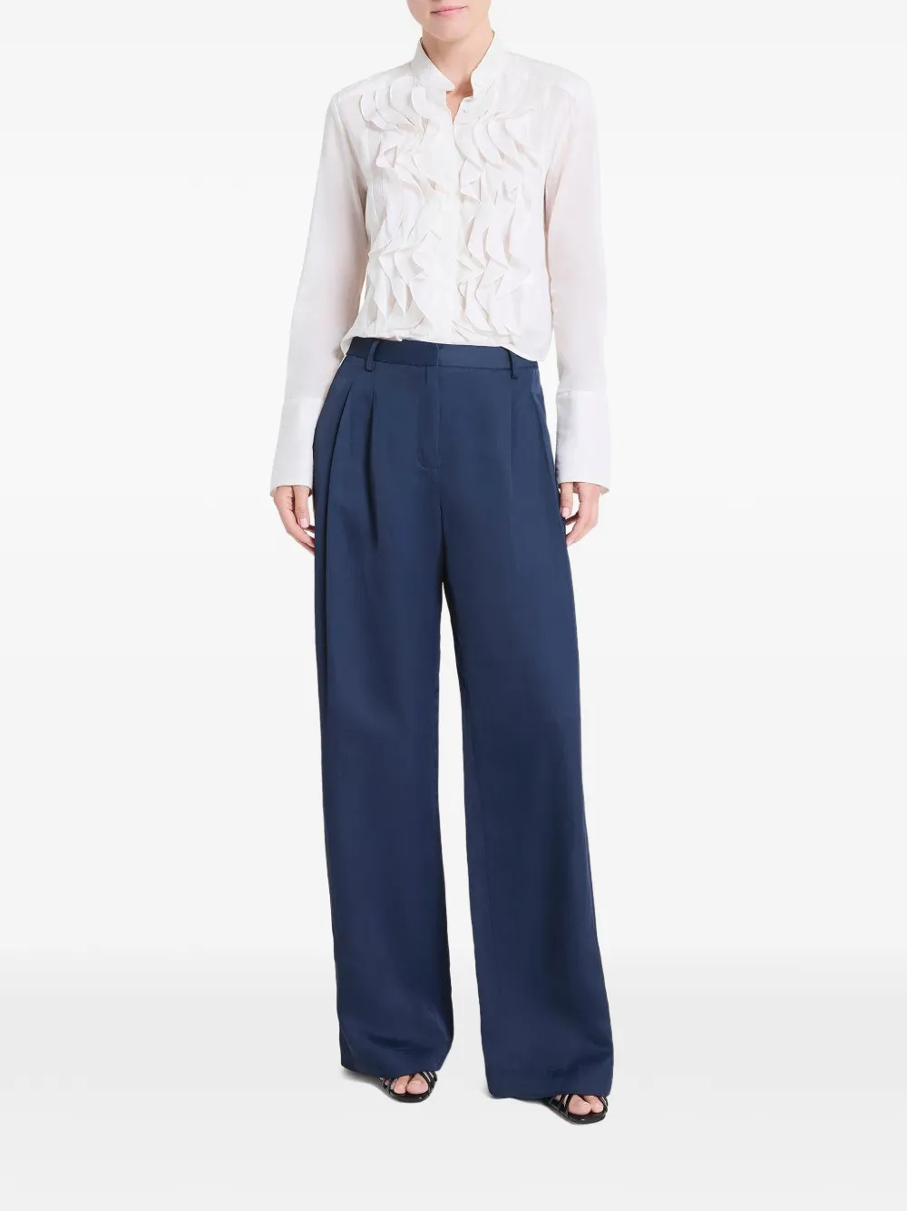 TWP ruffled patti blouse - Wit