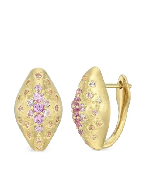 Meredith Young sapphire huggie earrings