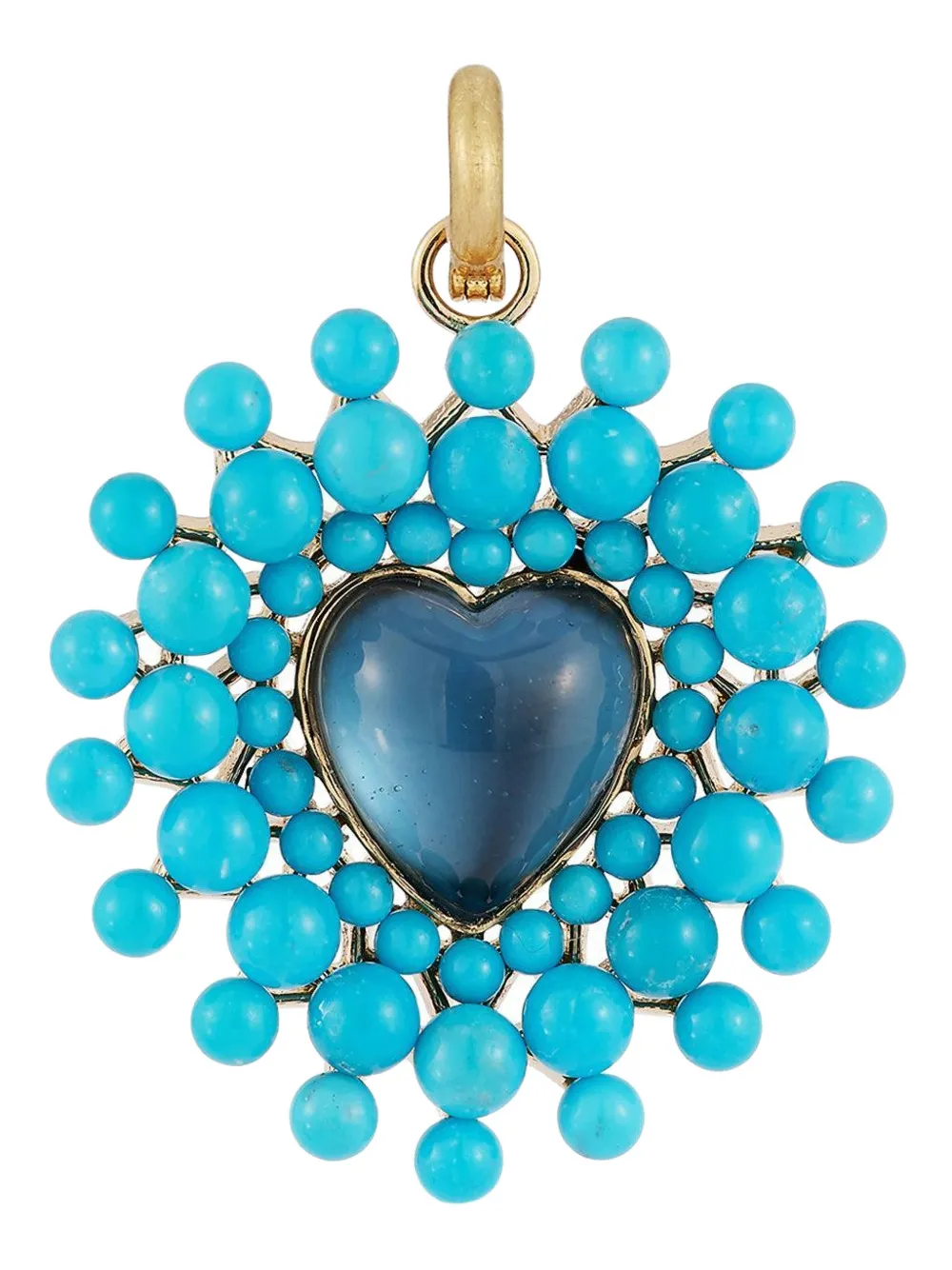 Storrow Jewelry Juliana topaz and turquoise pendant - Oro
