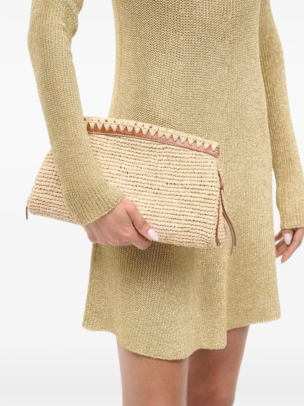 STAUD Maude convertible clutch bag - Beige