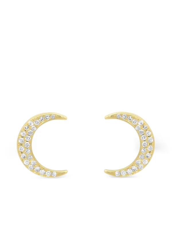 Jennifer Meyer Mini Carson Stud Earrings in Gold