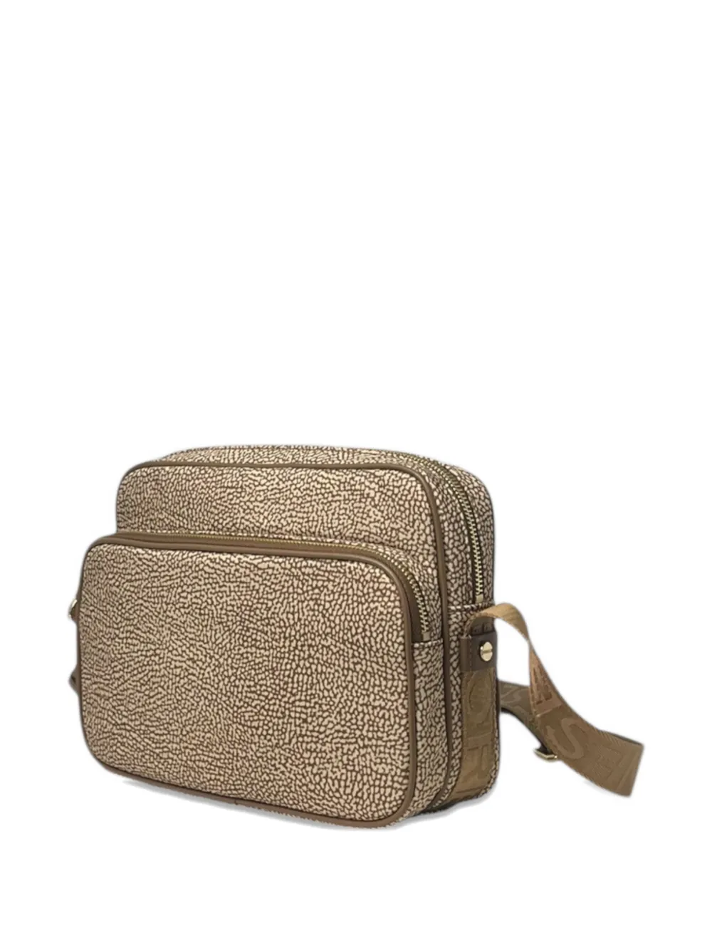  Borbonese Medium Logo-strap Satchel Bag - Neutrals 