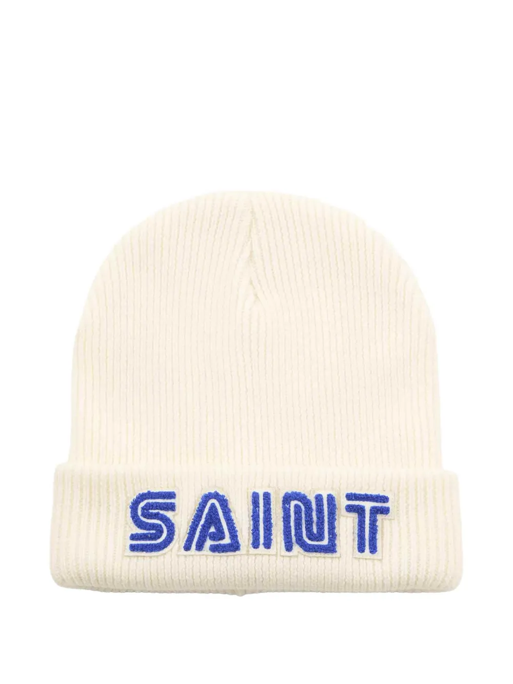 SAINT MXXXXXX logo-embroidered beanie hat - Toni neutri