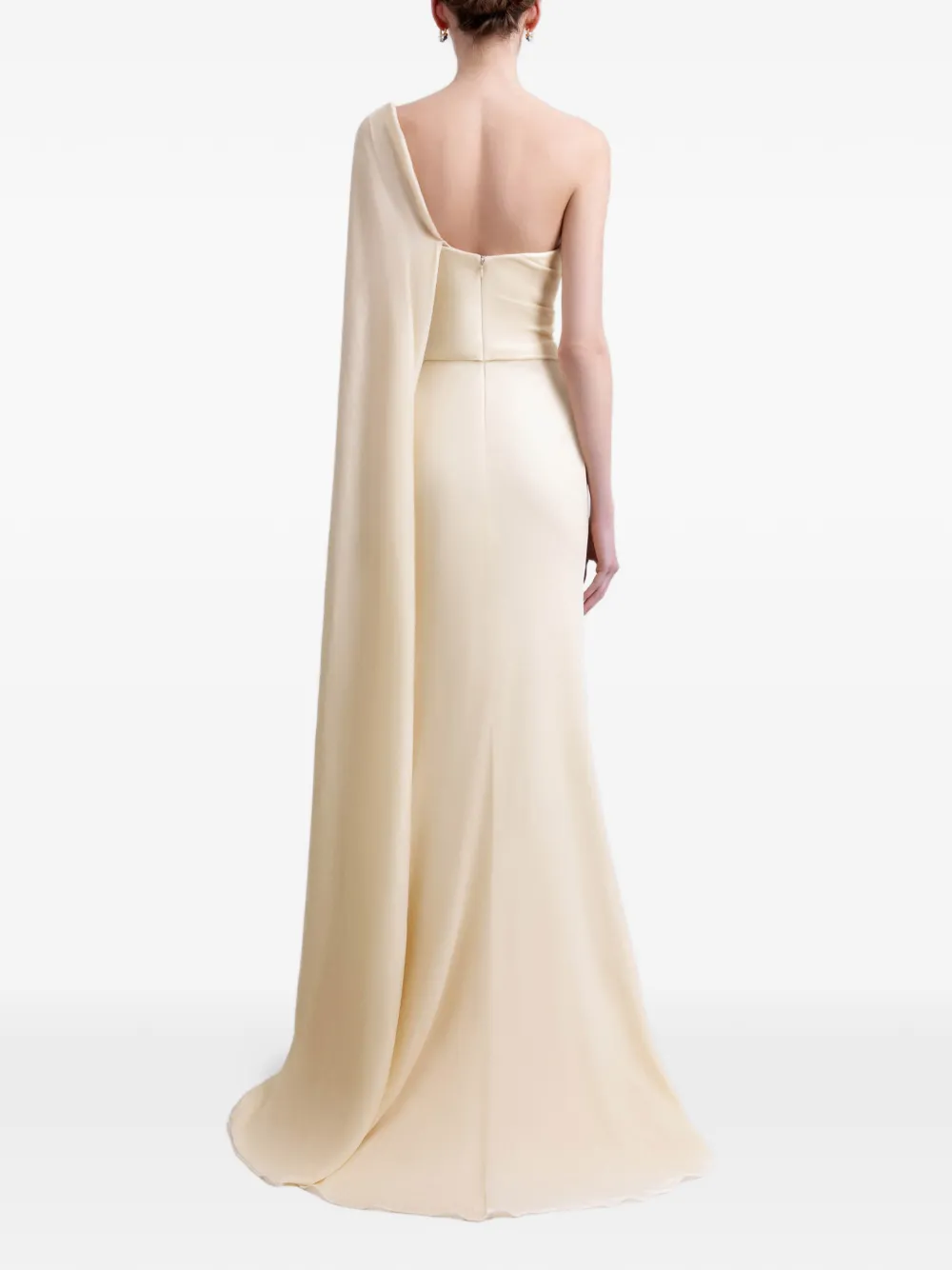Gemy Maalouf cut-out draped dress - Beige