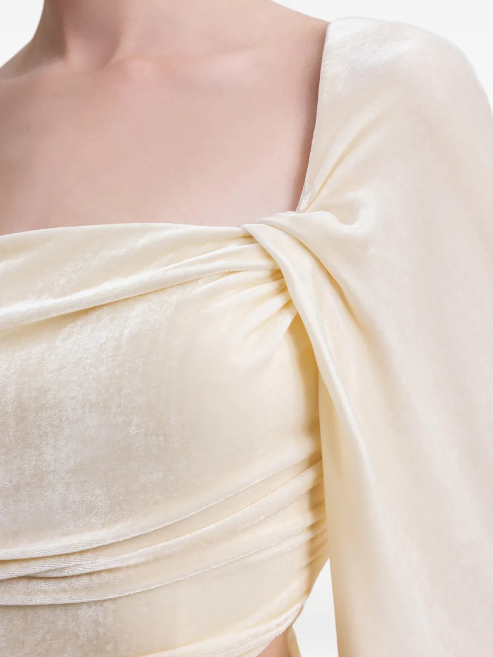 Gemy Maalouf Uitgesneden jurk Beige