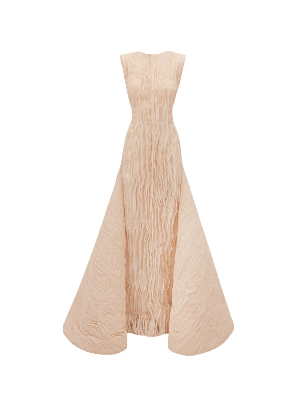 Gemy Maalouf crinkled dress - Toni neutri