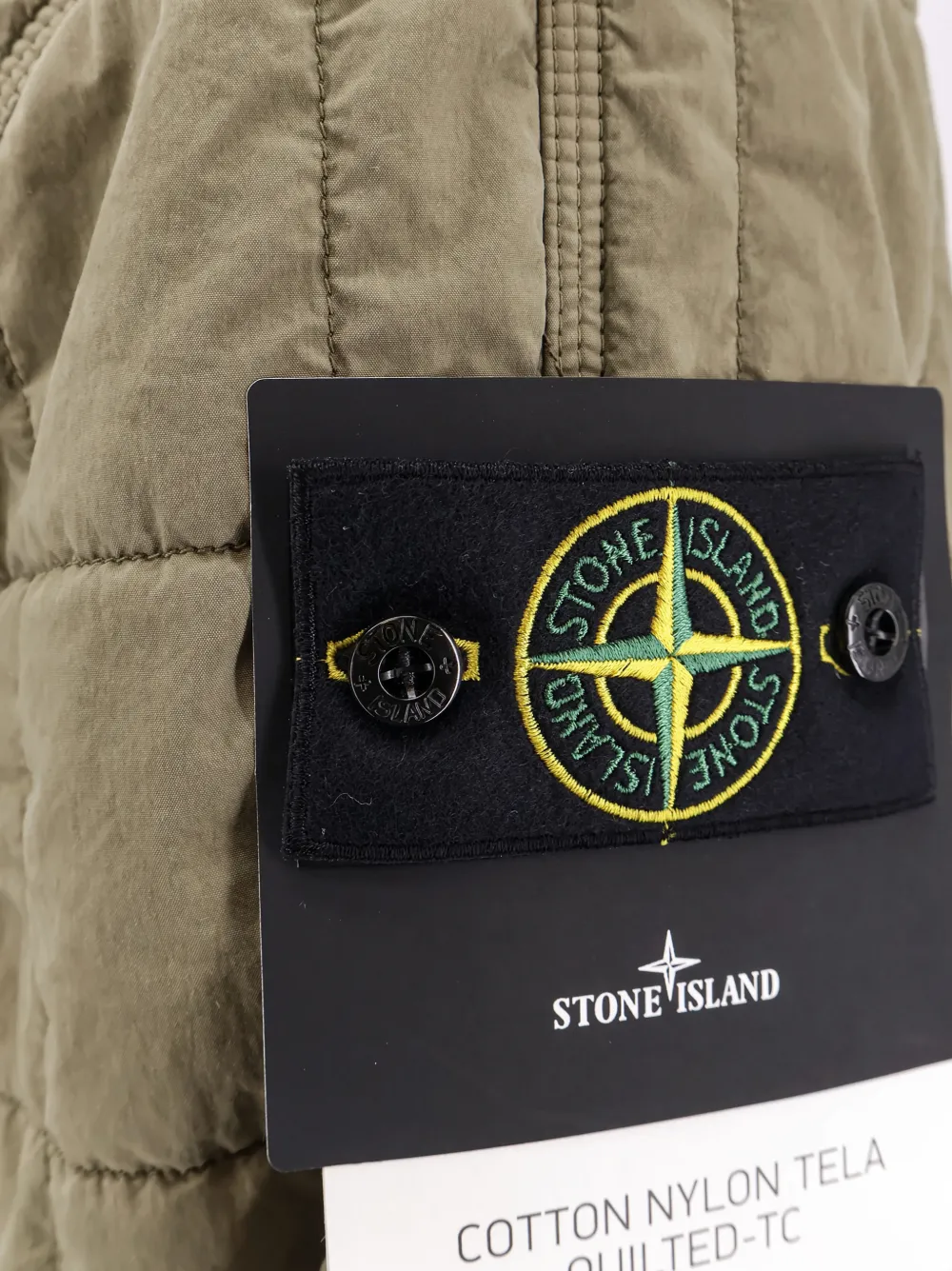  Stone Island Quilted-design Patch-pocket Jacket - Green 