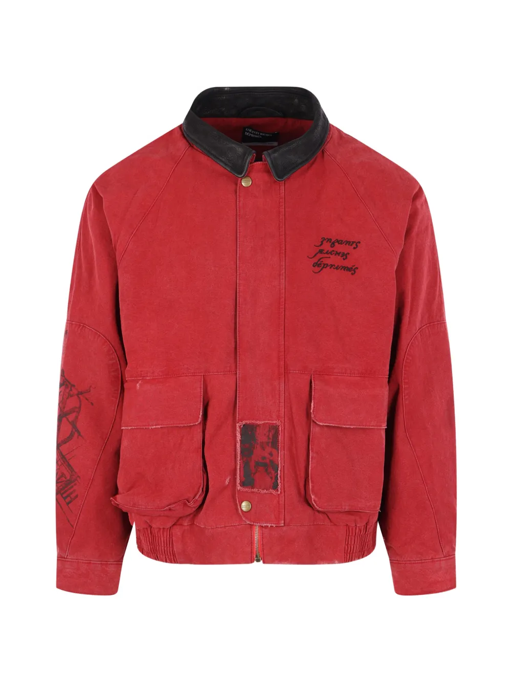 Enfants Riches Déprimés graphic-print jacket - Rosso