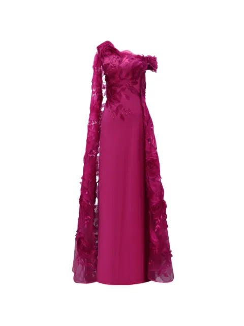 Gemy Maalouf floral asymmetrical dress