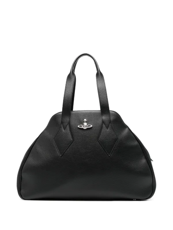 Vivienne Westwood Large Yasmine Tote Bag in Black