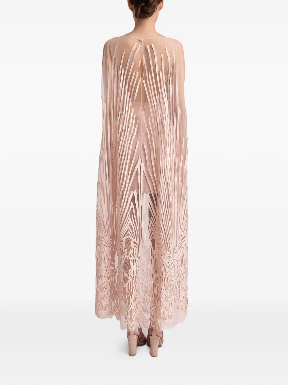 Gemy Maalouf patterned dress - Beige